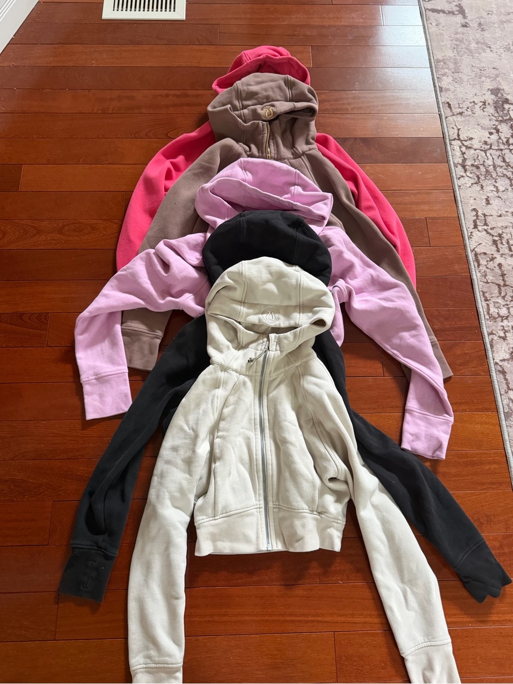 5 Lululemon scuba cropped full zip hoodies